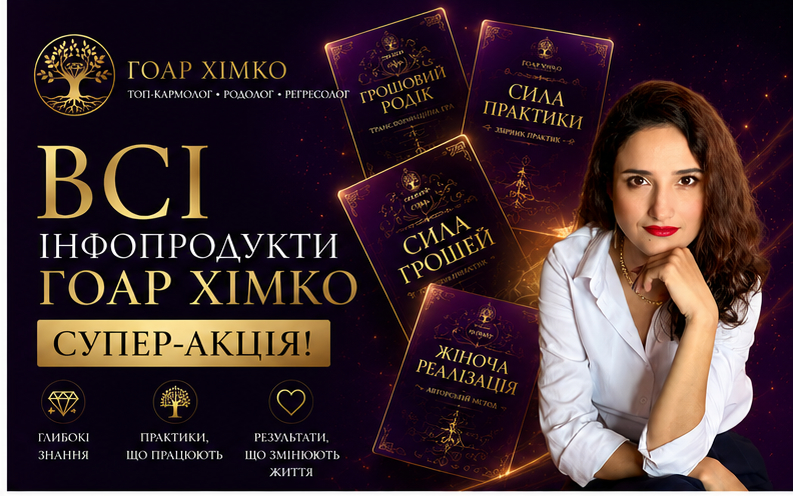 Всі інфопродукти Гоар Хімко